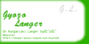 gyozo langer business card